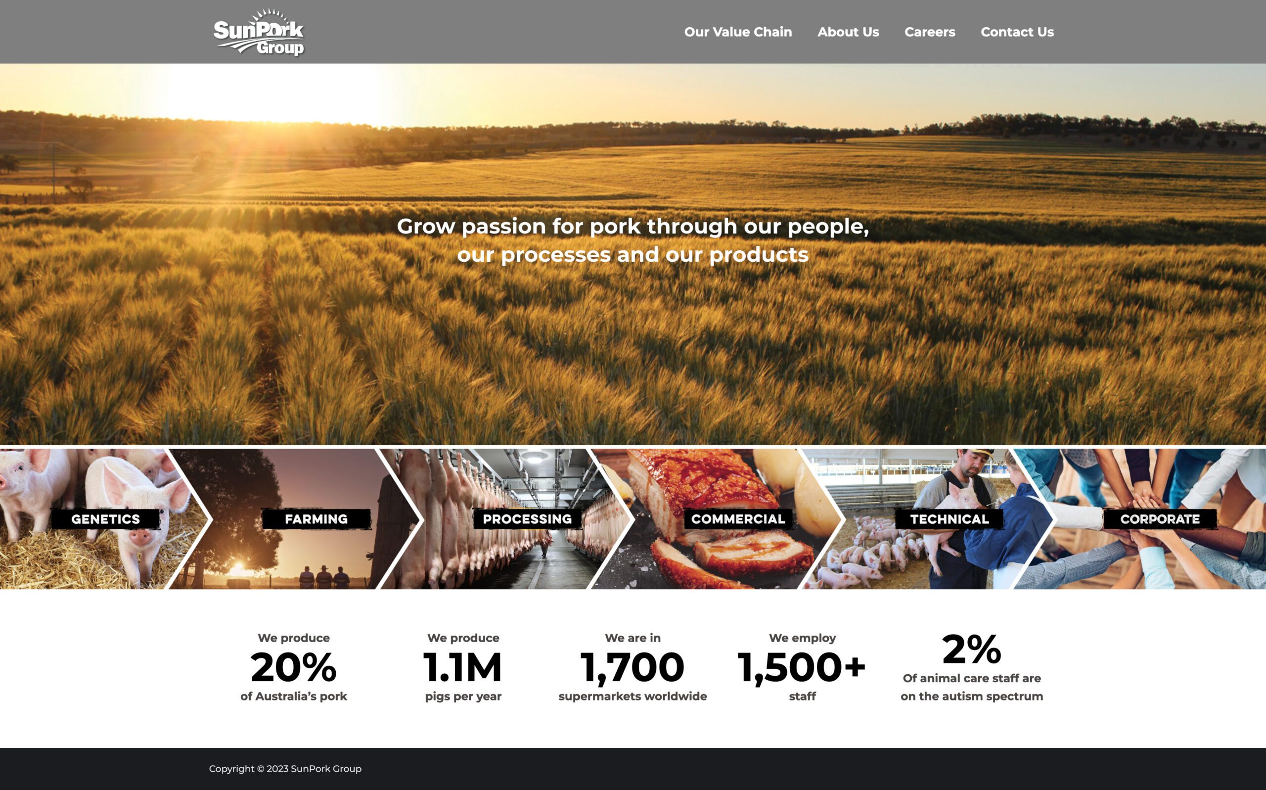 SunPork Group Website - - Designed by Dashy Creative