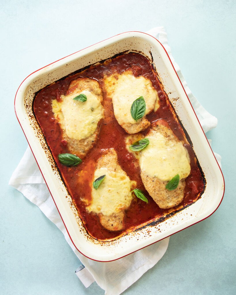 Chicken Parmigiana - Food Styling, Food Photography, Recipe Book Design | Dashy Creative