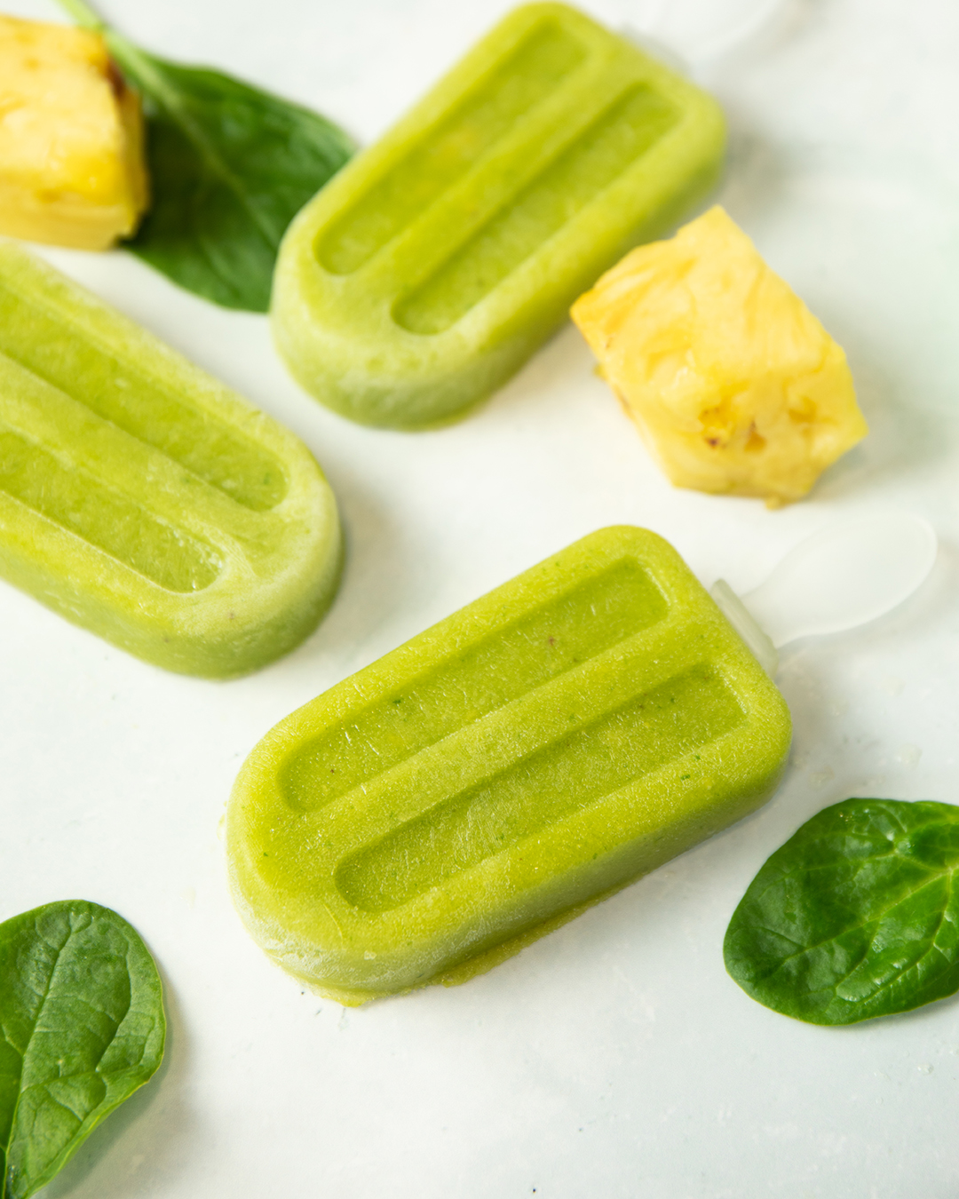 Green Smoothie Ice Lollies - Food Styling, Food Photography, Recipe Book Design | Dashy Creative